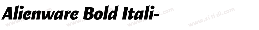 Alienware Bold Itali字体转换 Alienware Bold Itali字体转换